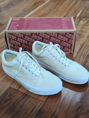Vans Hemp Linen Turtledove Sneakers Mens Size 7.5 Women's 9 Nwt